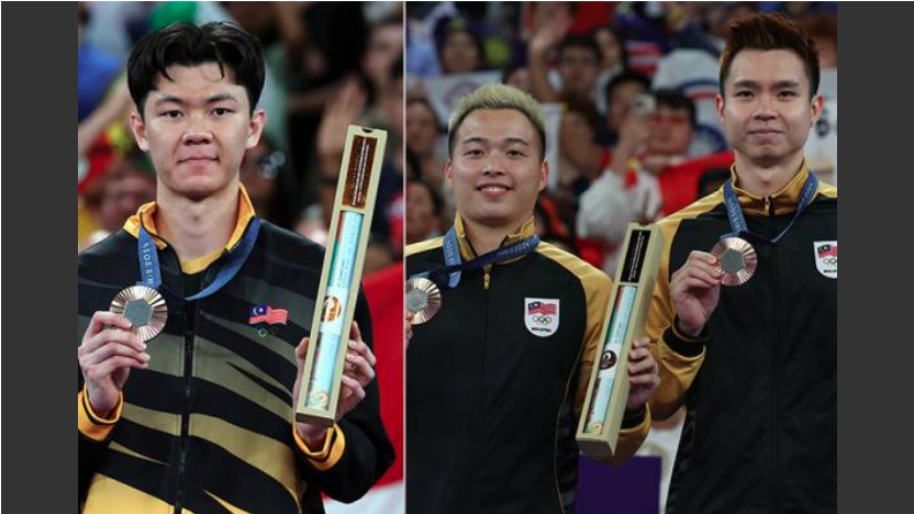 Zii Jia dan Aaron-Wooi Yik mendapat habuan pertama susulan meraih pencapaian membanggakan dalam sukan badminton yang menyaksikan mereka bertiga bakal memenangi hadiah lumayan. - Foto BERNAMA