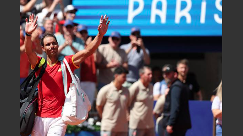 Rafael Nadal mengesahkan tidak akan beraksi di Terbuka AS bulan ini dan akan kembali bertanding di Piala Laver pada September. - Gambar REUTERS